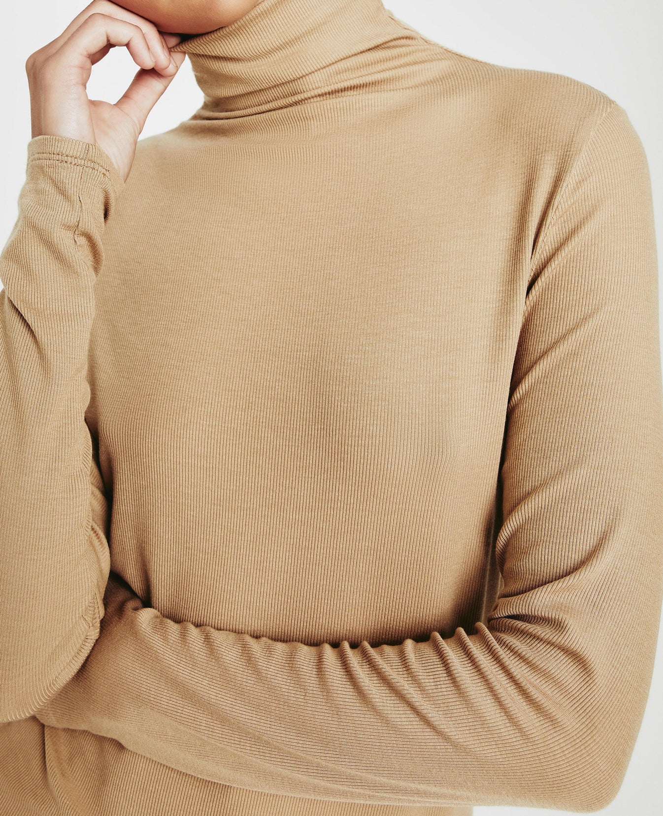 Chels Turtleneck Brass Afternoon Slim Turtleneck Women Tops Photo 5