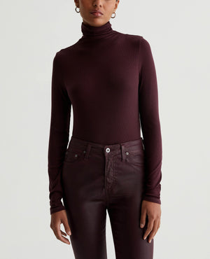 Chels Turtleneck Pinot Noir Womens Top Photo 2